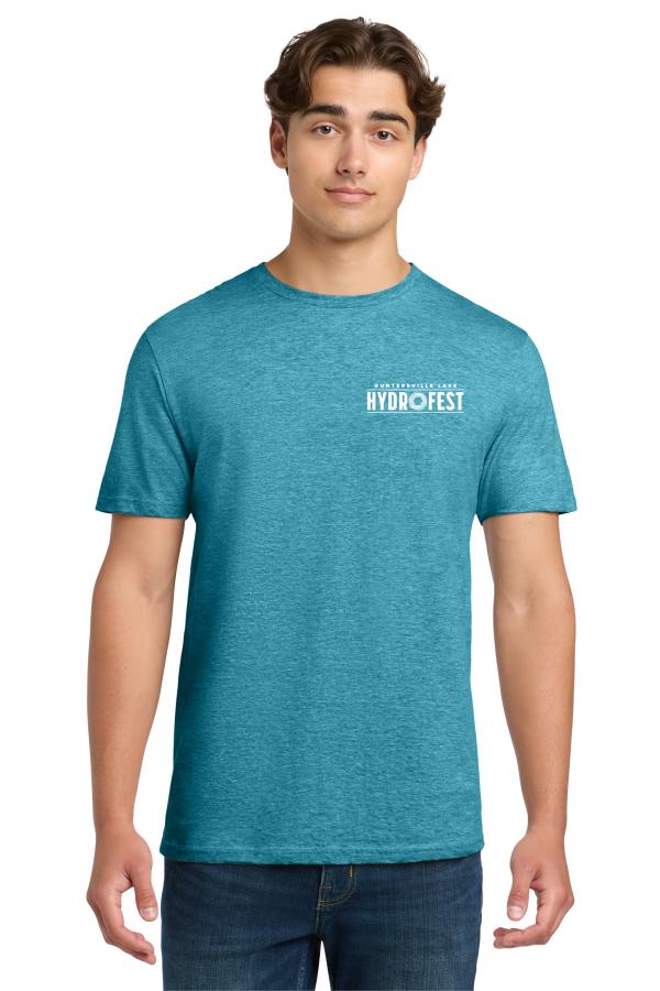 HydroFest 2025 - Heather Galapagos Blue T-Shirt - Image 2